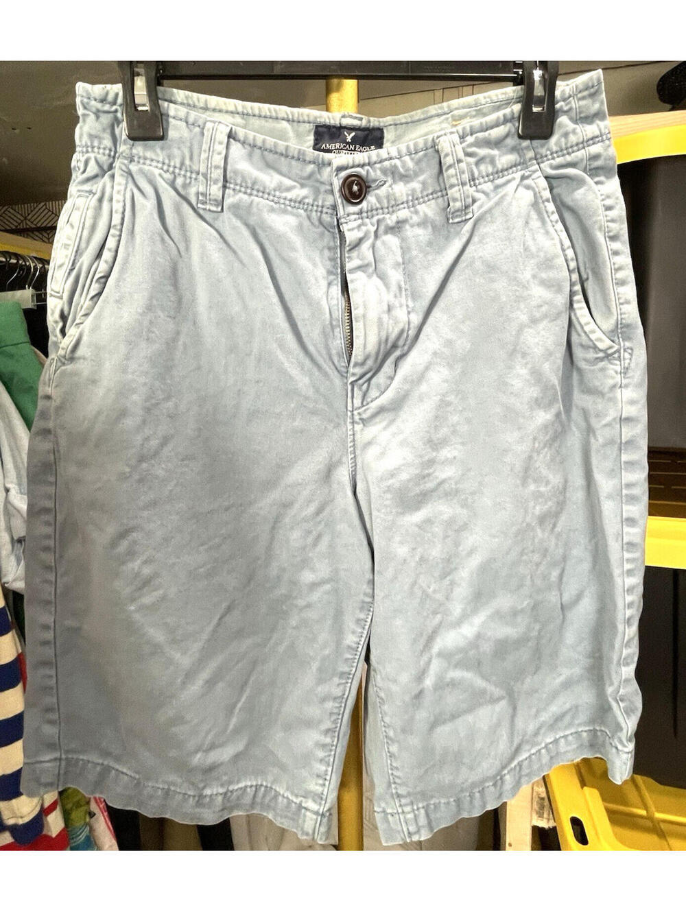 American Eagle Men's Longboard Shorts Blue Cotton Casual Beach Summer Size 29